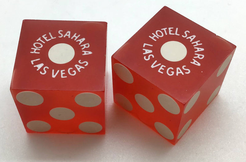 Sahara Casino Las Vegas Nevada Dice Pair Red