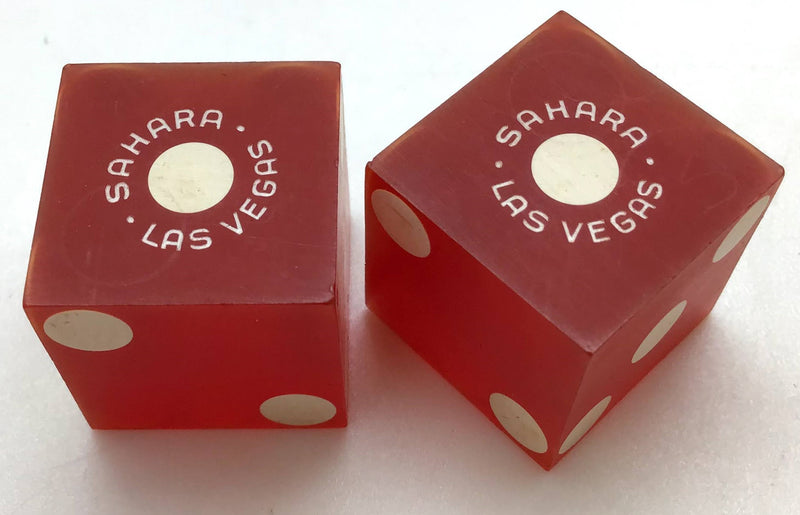 Sahara Casino Las Vegas Nevada Dice Pair Red