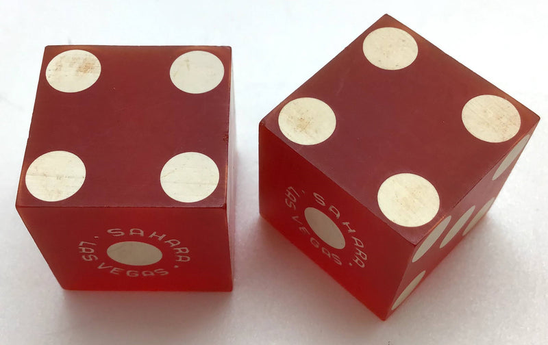 Sahara Casino Las Vegas Nevada Dice Pair Red