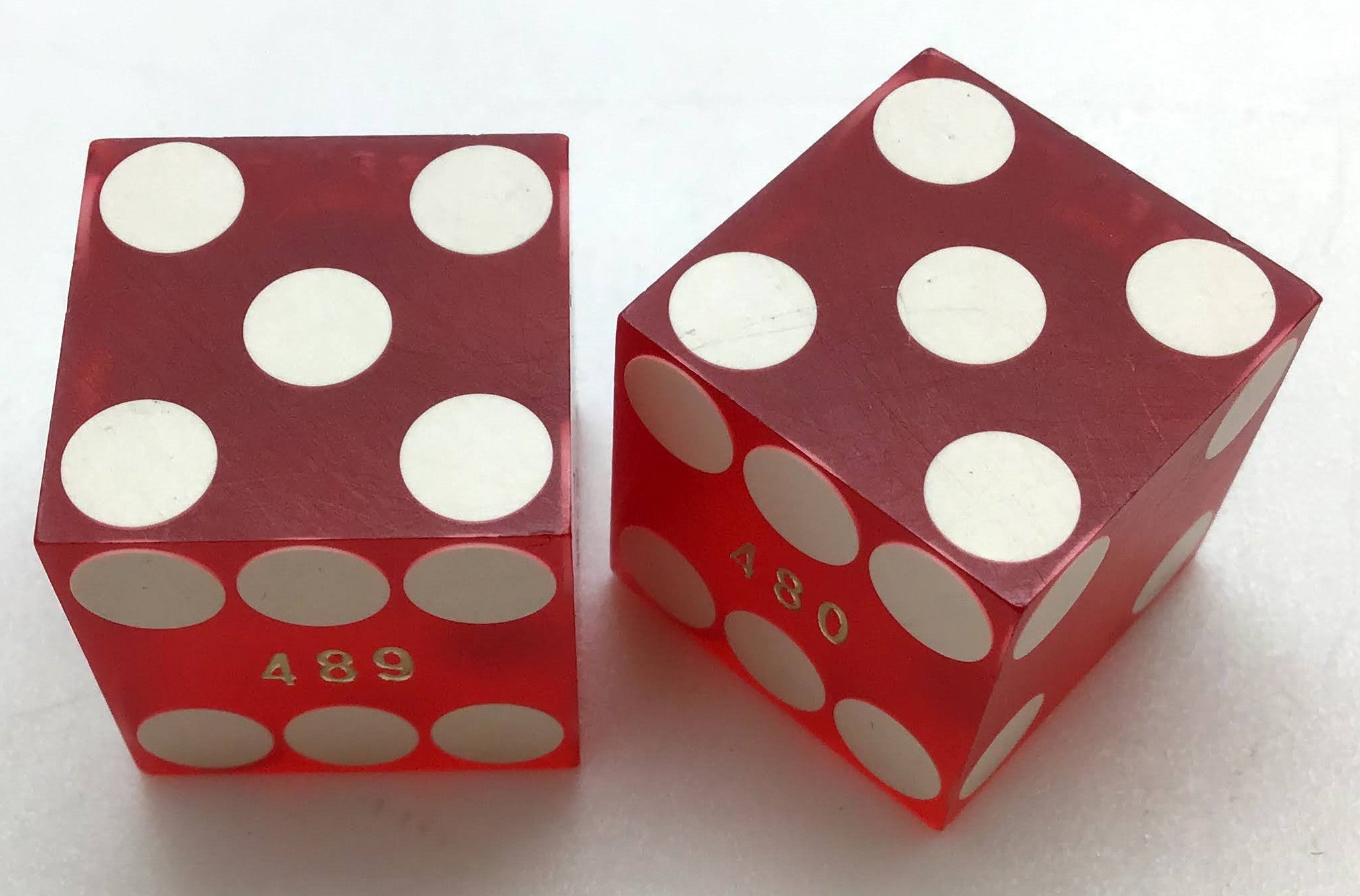 Sam's Town Casino Las Vegas Nevada Dice Pair Red