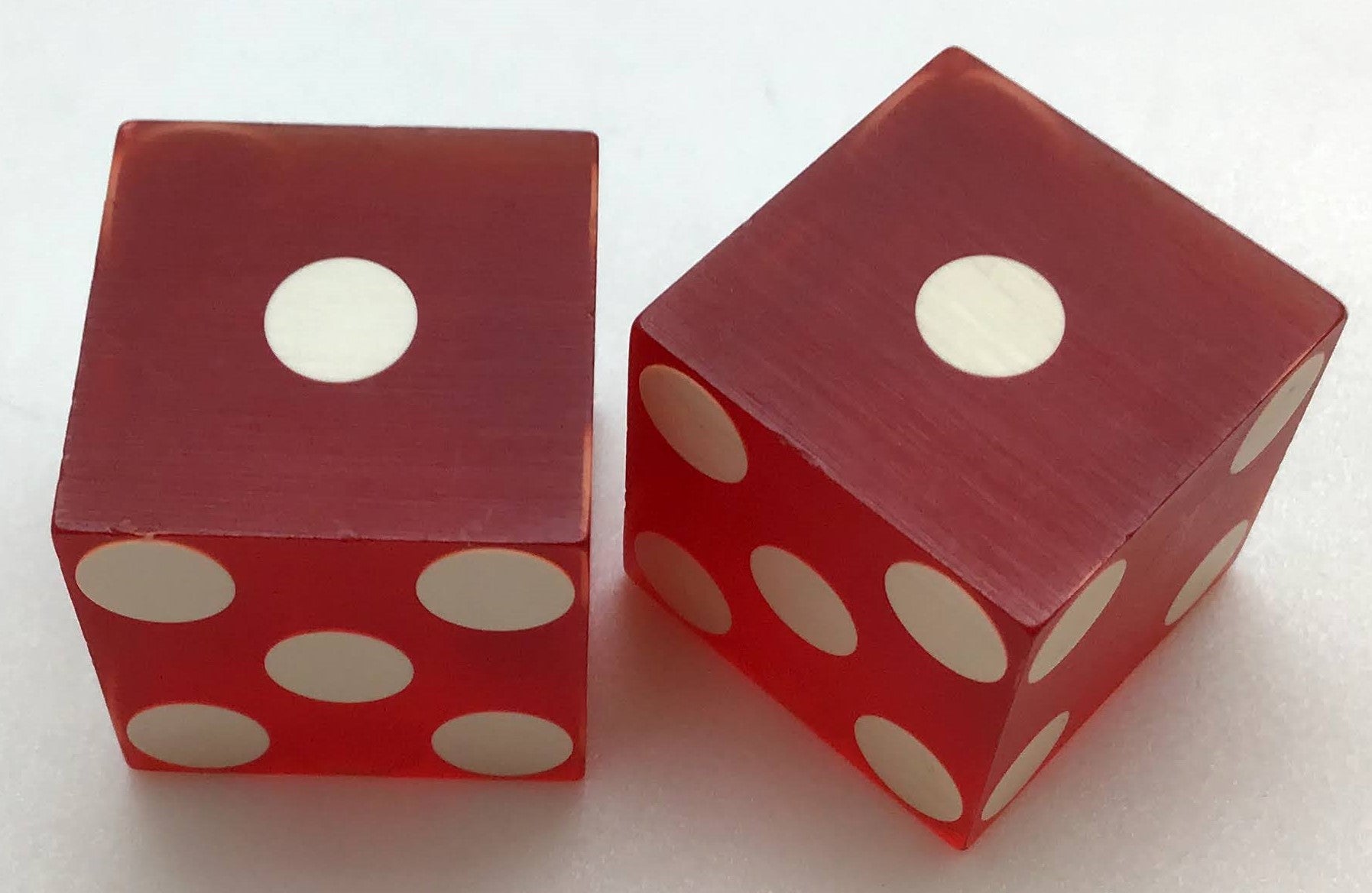 Showboat Casino Atlantic City NJ Dice Pair Red