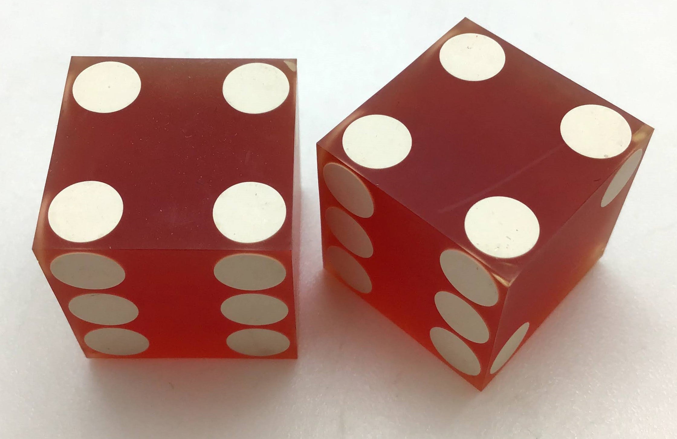 Silver City Casino Las Vegas Nevada Dice Pair Red