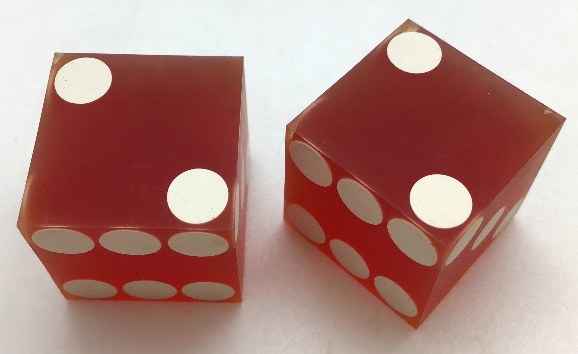 Silver City Casino Las Vegas Nevada Dice Pair Red