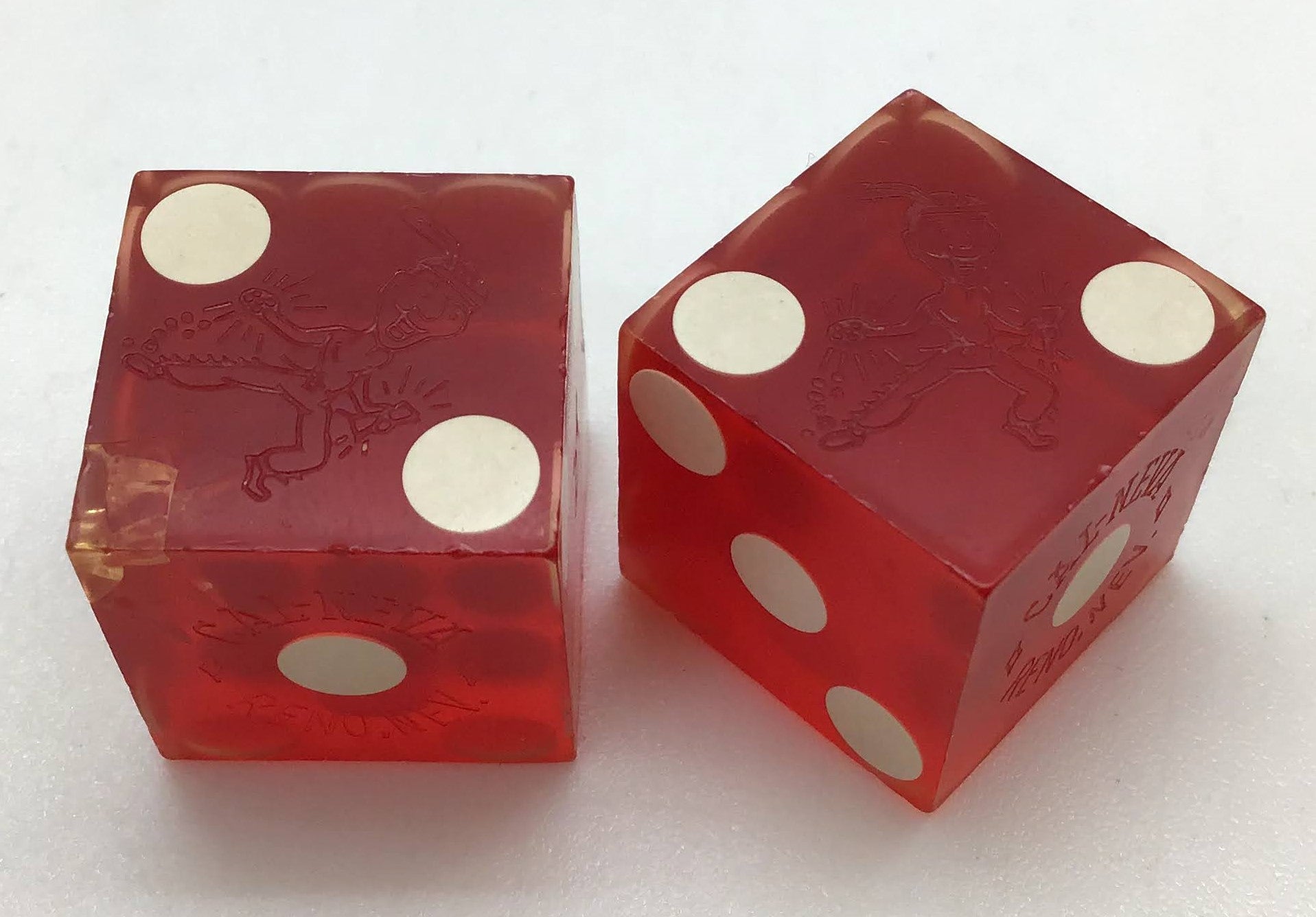 Cal Neva Reno Nevada Red Dice Pair