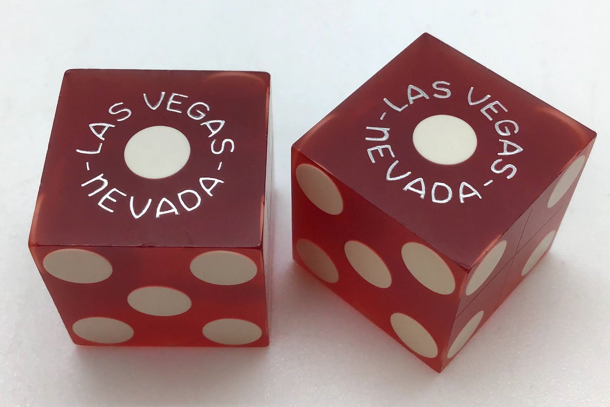 El Rancho Casino Las Vegas Nevada Red Dice Pair