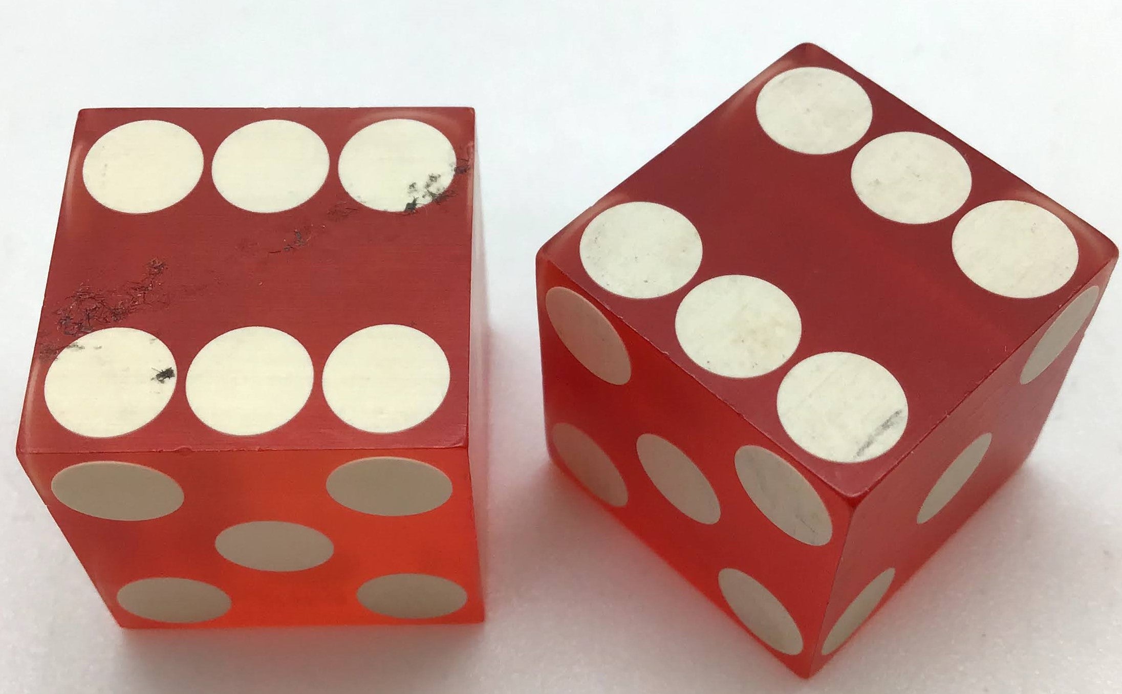 Flamingo Hilton Casino Las Vegas Nevada Red Dice Pair