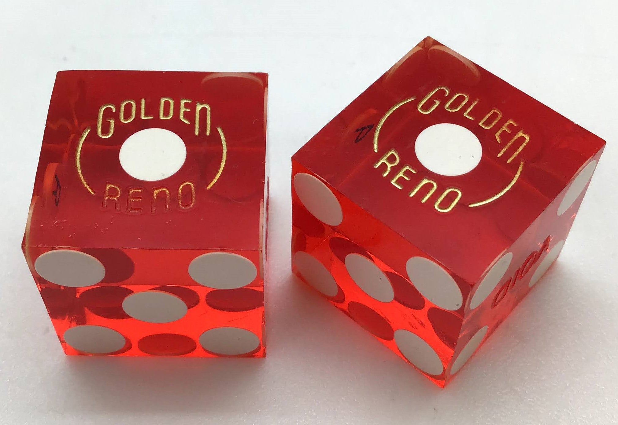 Golden Reno Hotel Reno NV Casino Red Dice Pair