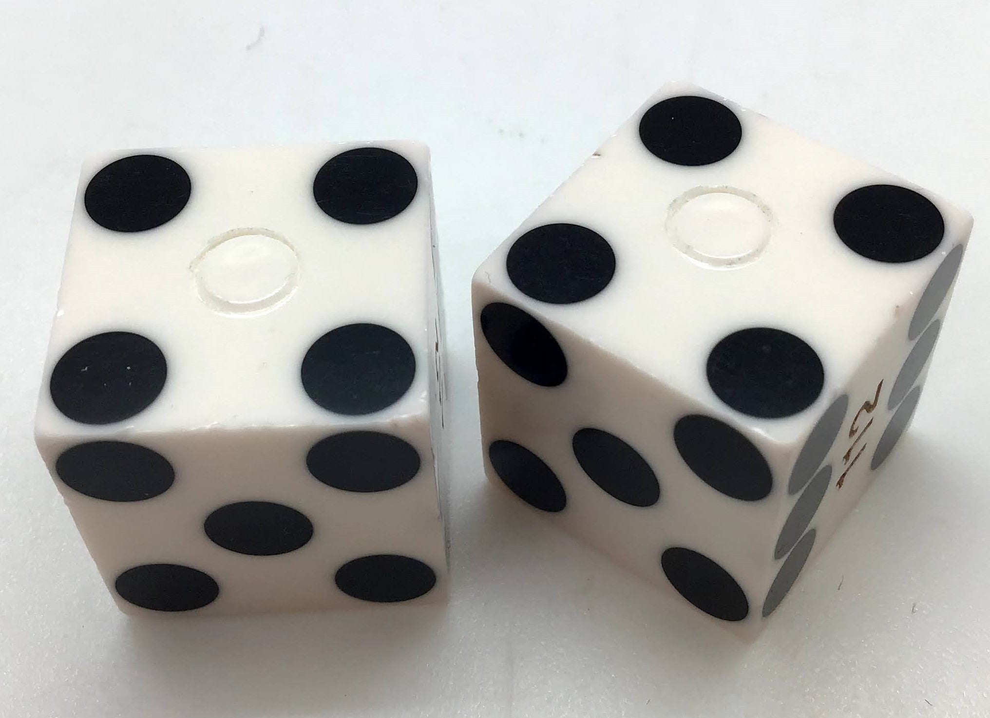 Colorado Belle Hotel Laughlin NV Casino White Dice Pair