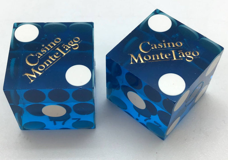 Casino Montelago Henderson Nevada Blue Dice Pair Matching Numbers