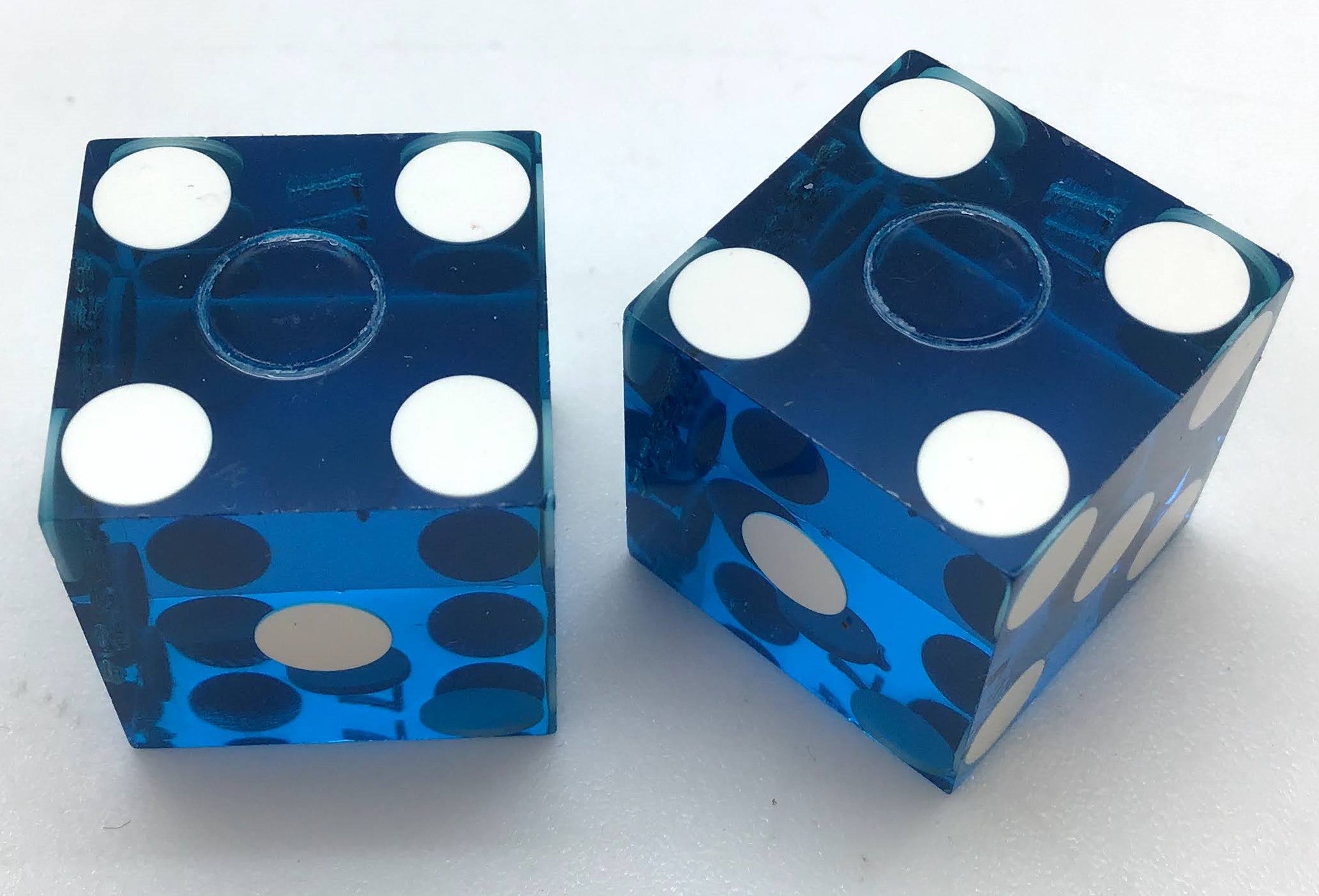 Casino Montelago Henderson Nevada Blue Dice Pair Matching Numbers