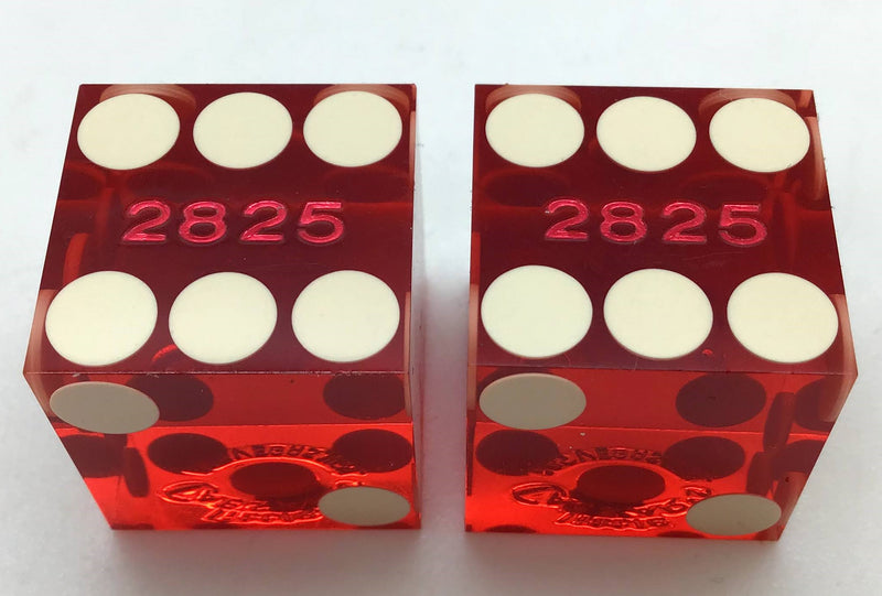 Little Caesars Casino Las Vegas Nevada Dice Pair Red