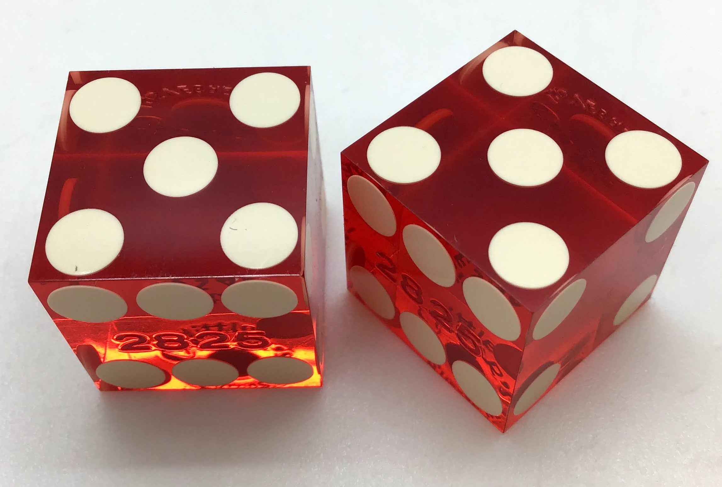 Little Caesars Casino Las Vegas Nevada Dice Pair Red