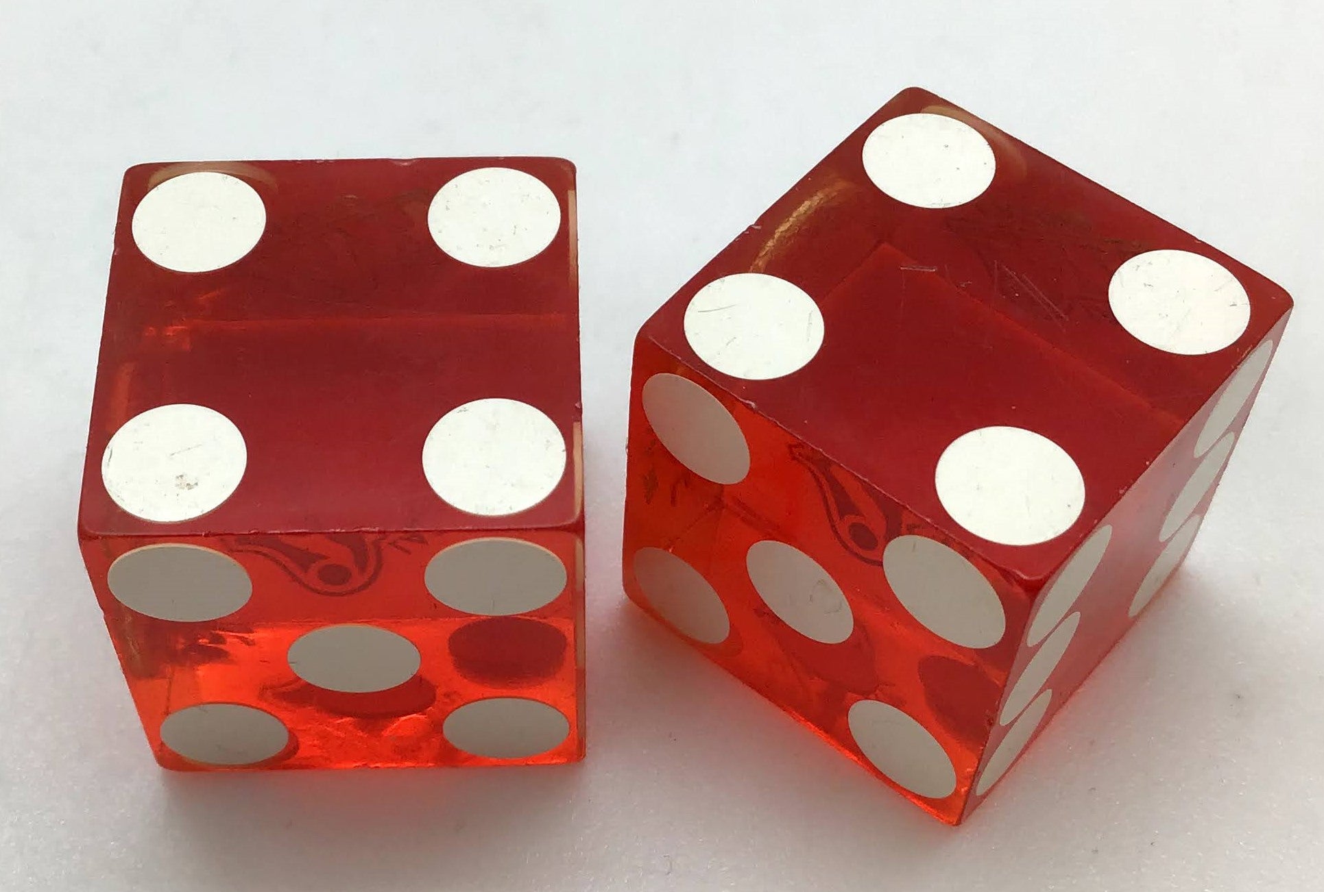 Las Vegas Inn Casino Las Vegas Nevada Dice Pair Red