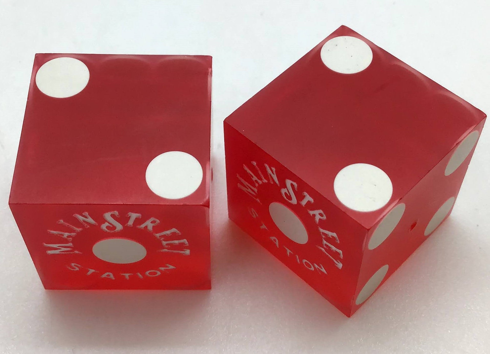 Main Street Station Casino Dice Pair Matching Numbers