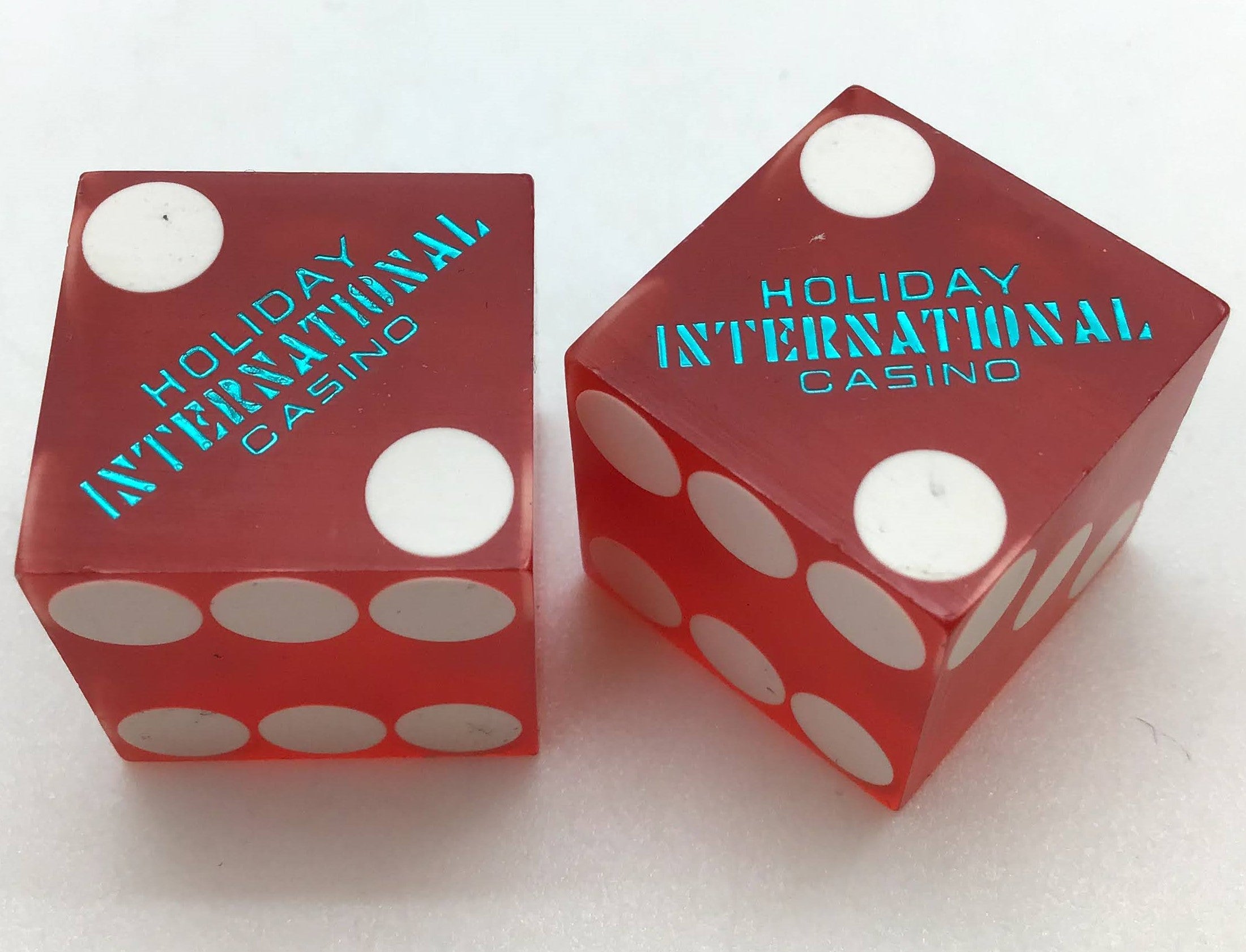 Holiday International Hotel and Casino Las Vegas Nevada Red Dice Pair