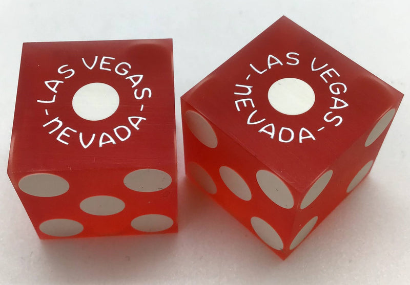 20th Century Hotel and Casino Las Vegas Nevada Red Dice Pair