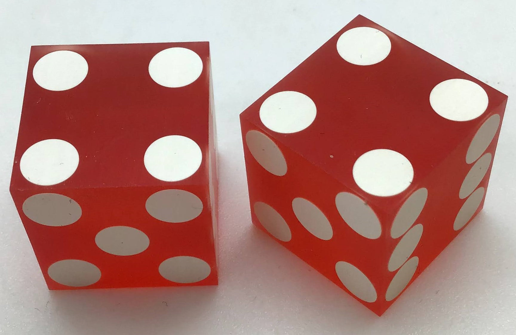 20th Century Hotel and Casino Las Vegas Nevada Red Dice Pair