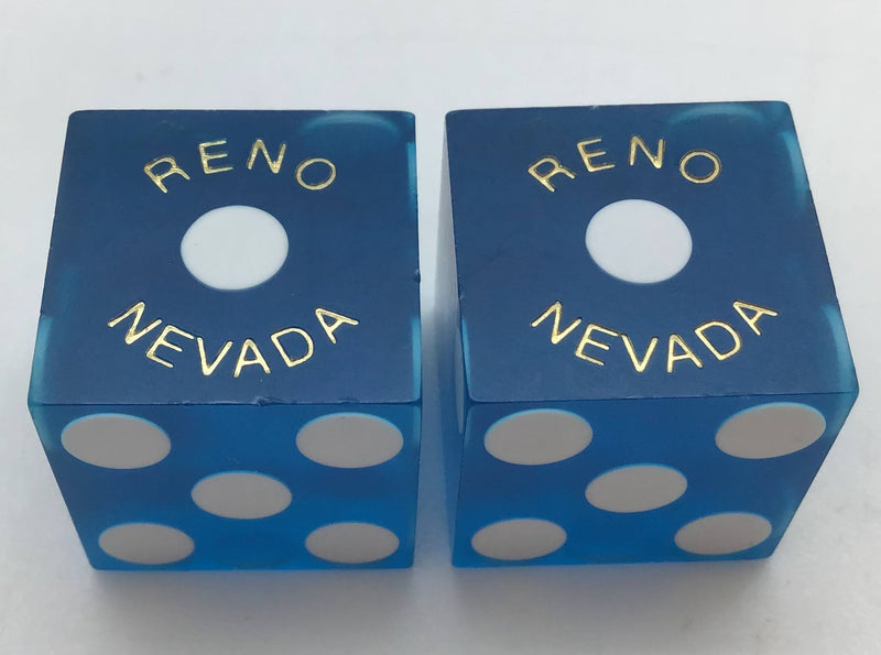 Siena Hotel and Casino Reno Nevada Blue Dice Pair Matching Logo