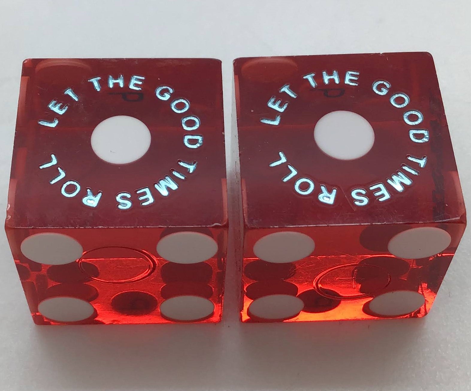 Palms Resort Casino Las Vegas Nevada Red Dice Pair Matching Logo