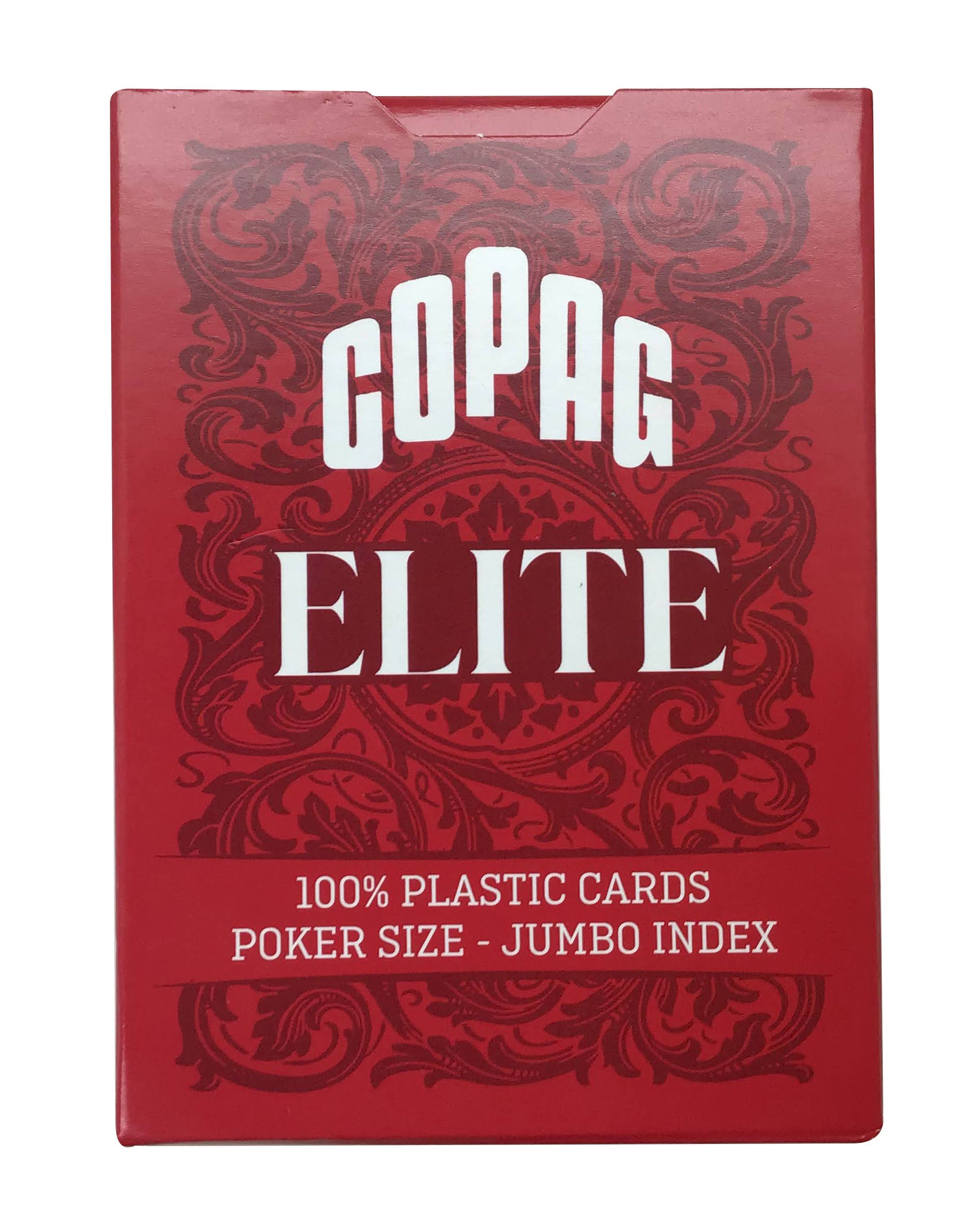 Copag Elite 100% Plastic Single Deck Poker Size Jumbo Index