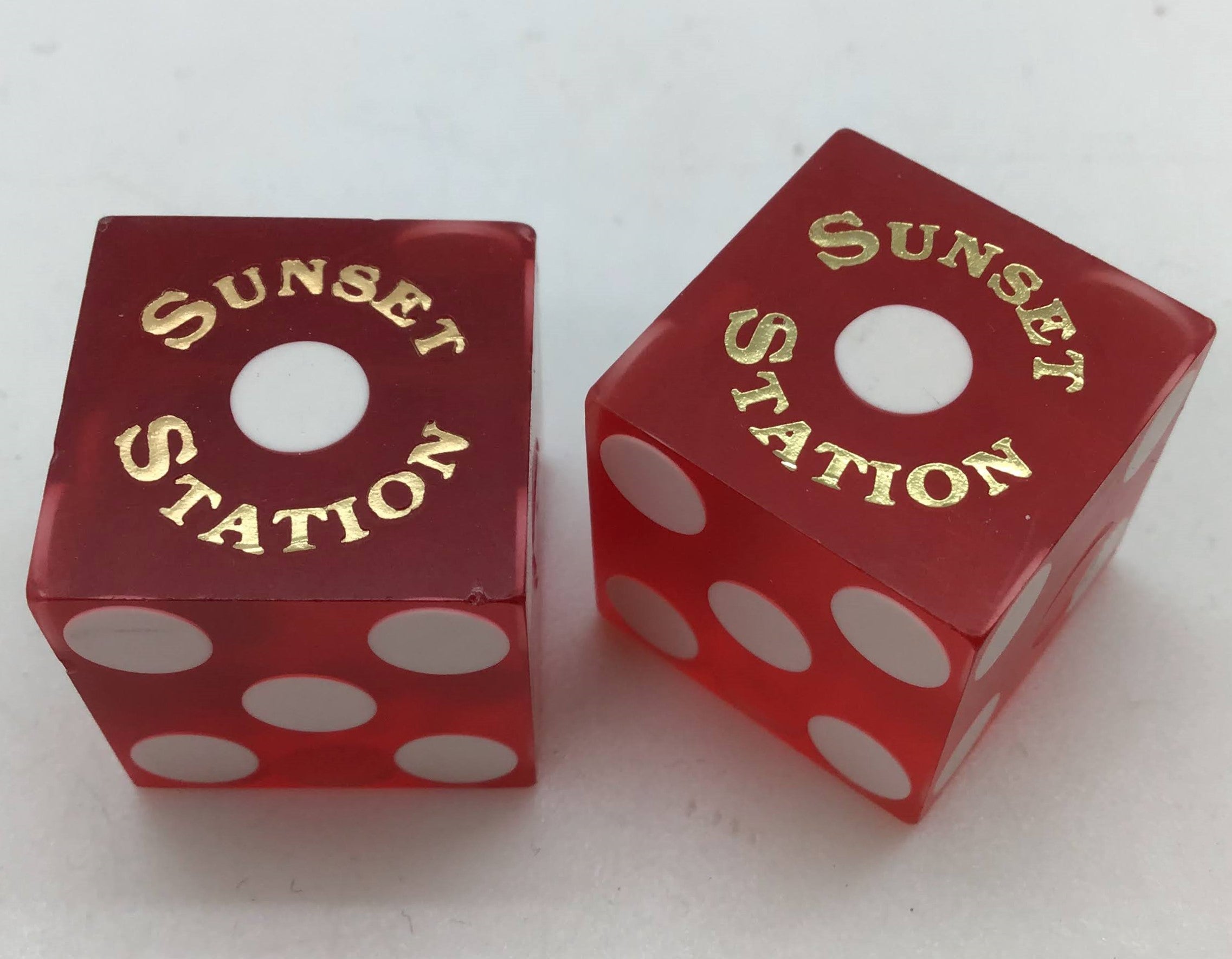 Sunset Station Casino Pair of Dice Matching Las Vegas Nevada