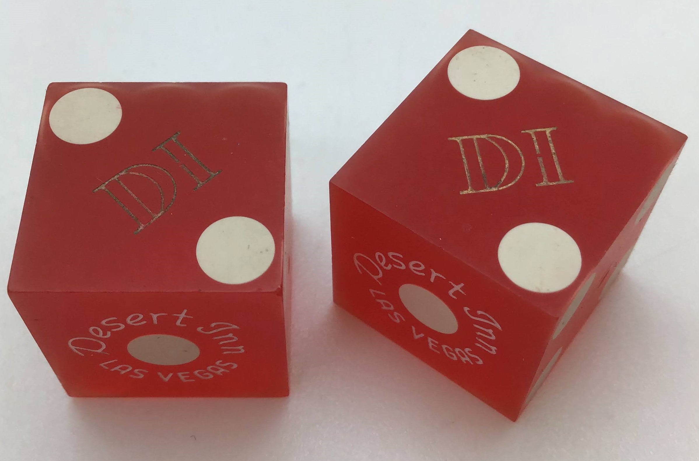 Desert Inn Casino Las Vegas Nevada Red Dice Pair Matching Logo