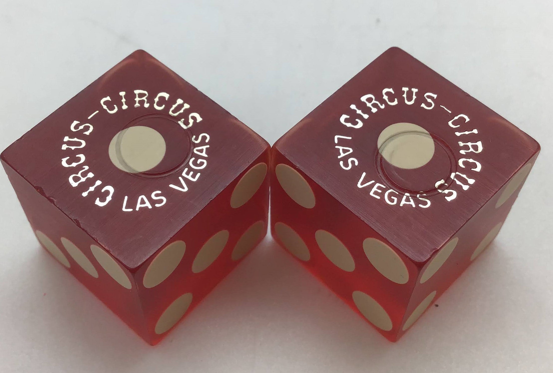 Circus Circus Casino Las Vegas Nevada Red Dice Pair