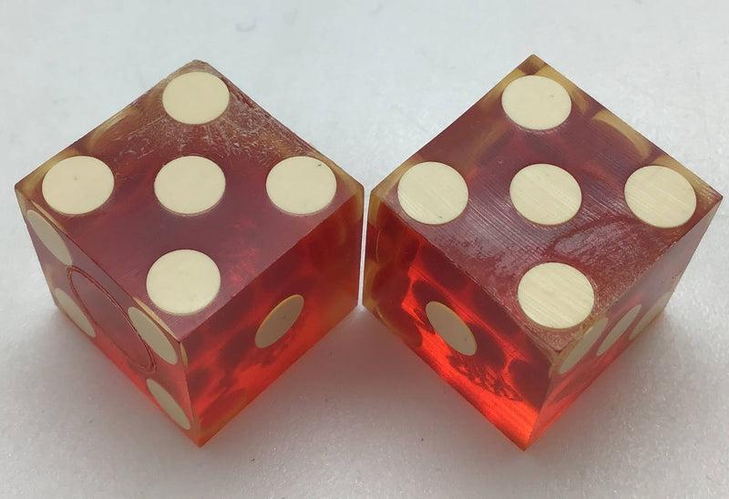 Mirage Hotel & Casino Las Vegas Nevada Red Dice Pair