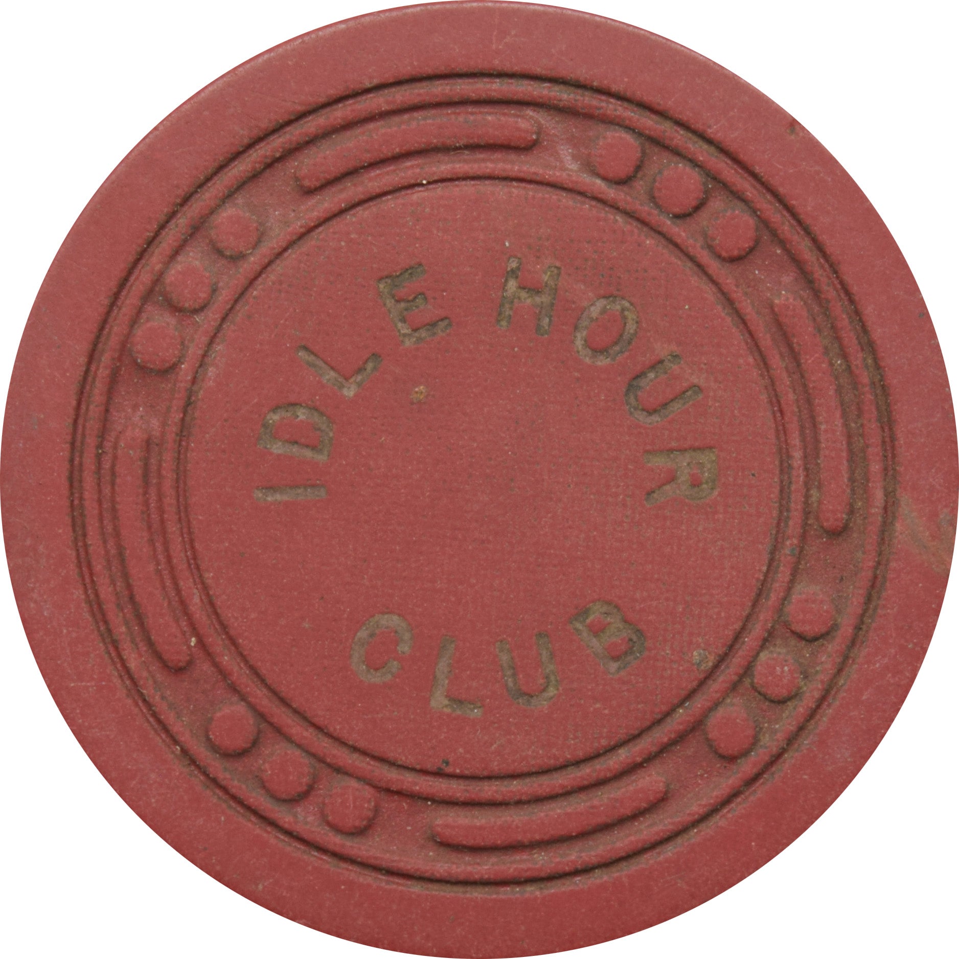 Idle Hour Club Illegal Casino Galveston Texas Red Chip