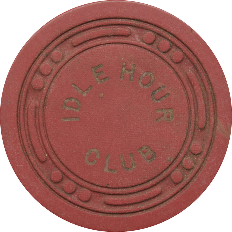 Idle Hour Club Illegal Casino Galveston Texas Red Chip