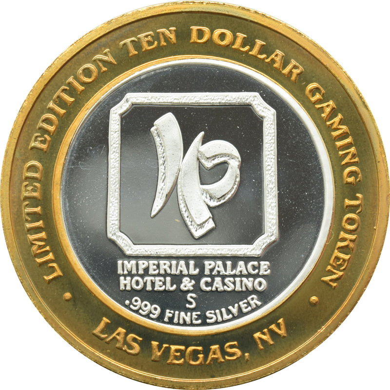 Imperial Palace Casino Las Vegas "1955 Mercedes" $10 Silver Strike .999 Fine Silver 1995