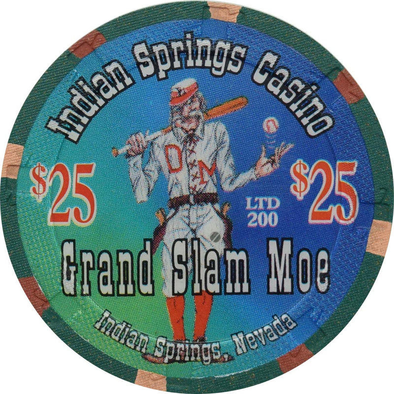 Indian Springs Casino Indian Springs Nevada $25 Grand Slam Moe Chip 2000