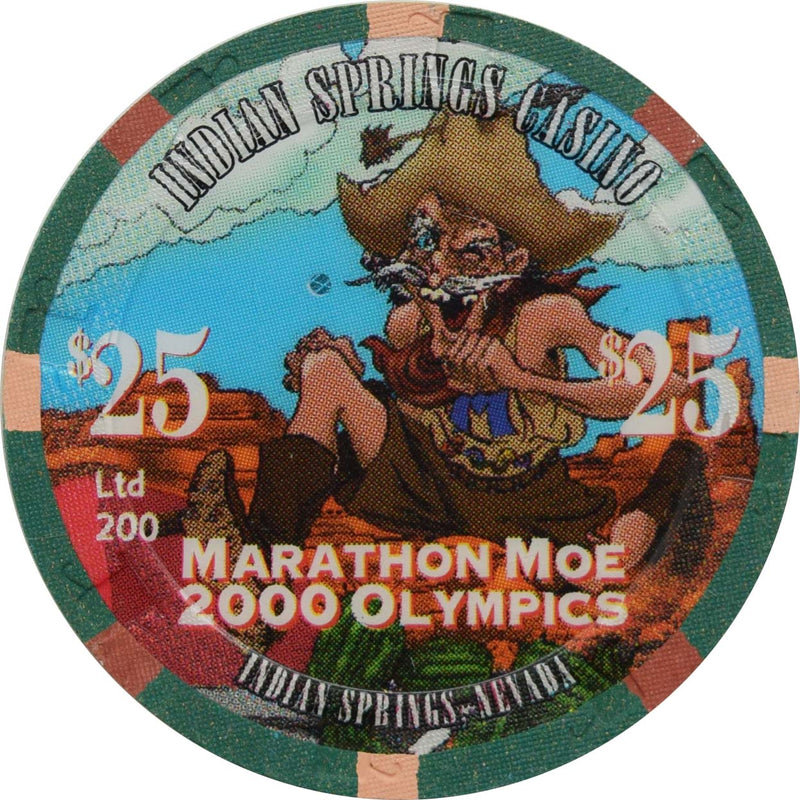 Indian Springs Casino Indian Springs Nevada $25 Marathon Moe Olympics Chip 2000