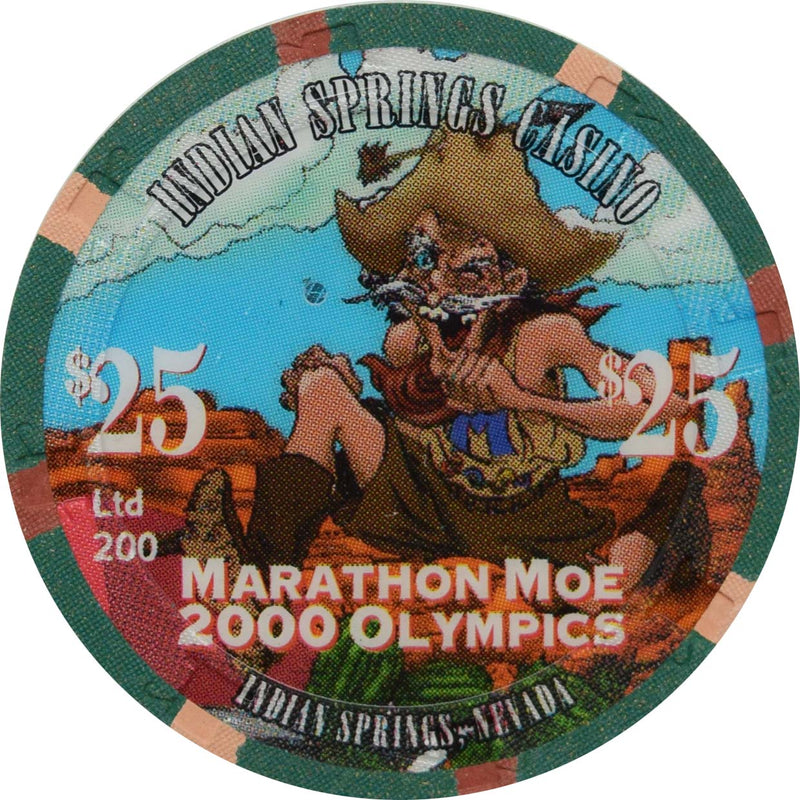 Indian Springs Casino Indian Springs Nevada $25 Marathon Moe Olympics Chip 2000