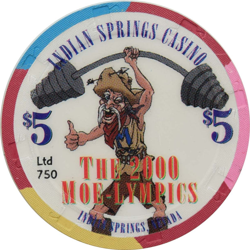 Indian Springs Casino Indian Springs Nevada $5 Moe-lympics Chip 2000