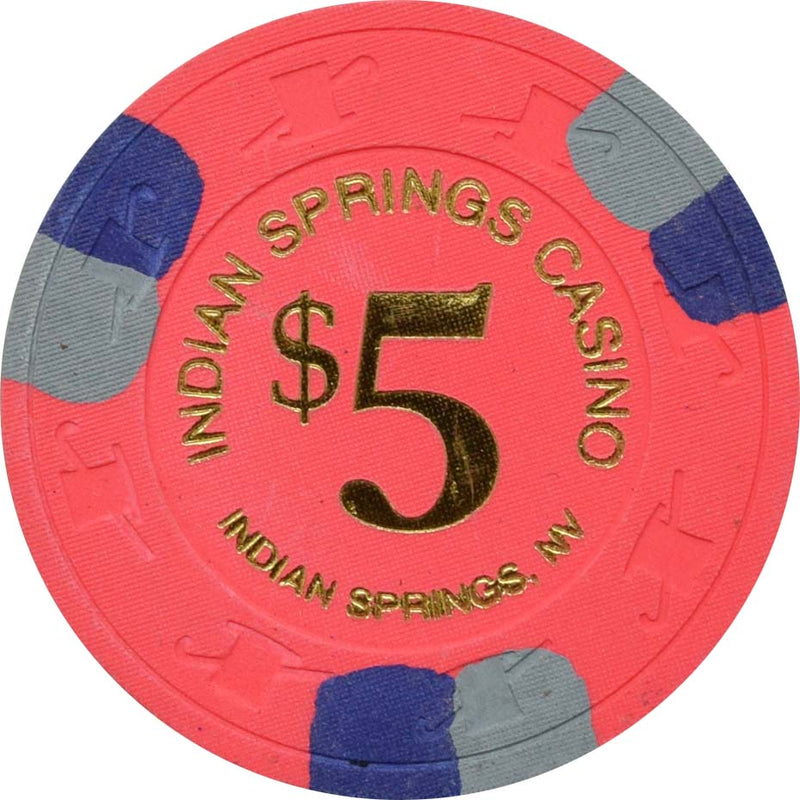 Indian Springs Casino Indian Springs Nevada $5 Chip 1997