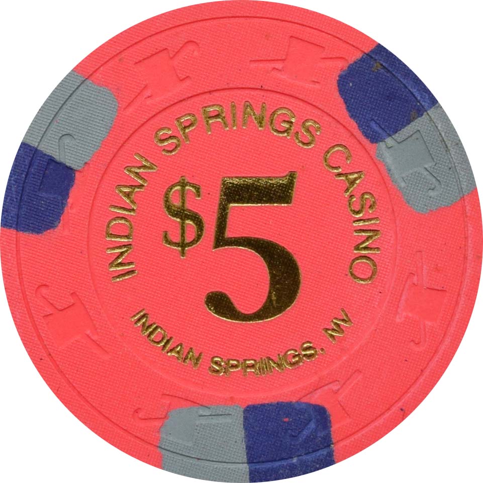 Indian Springs Casino Indian Springs Nevada $5 Chip 1997