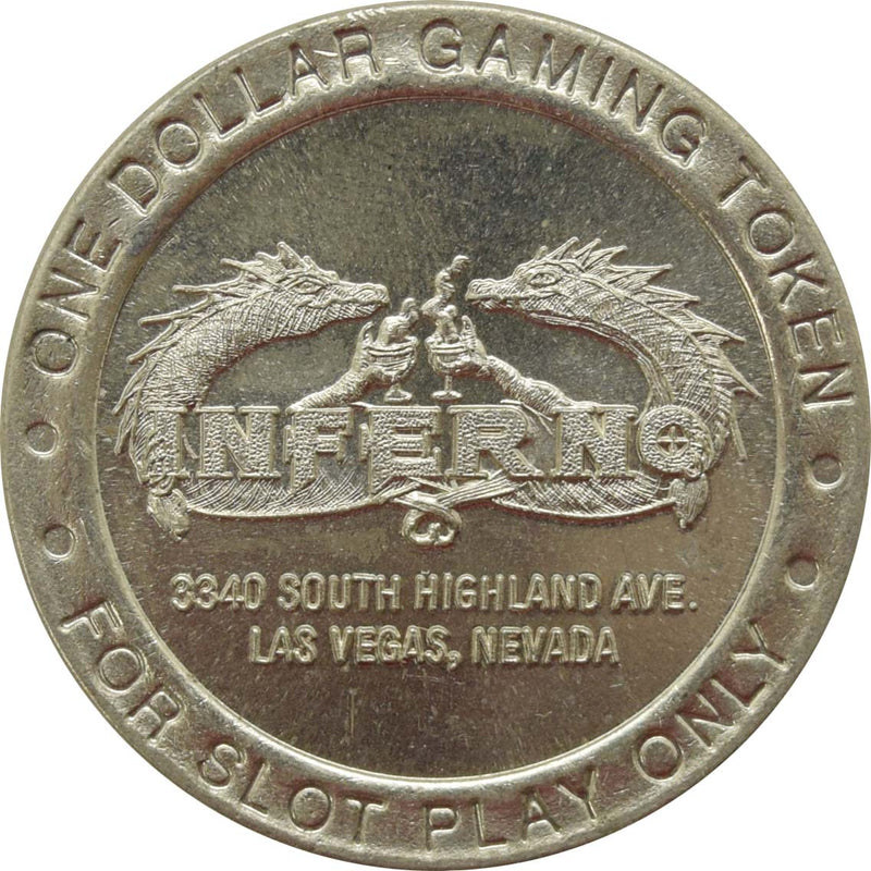 Inferno Casino Las Vegas Nevada $1 Token 1997