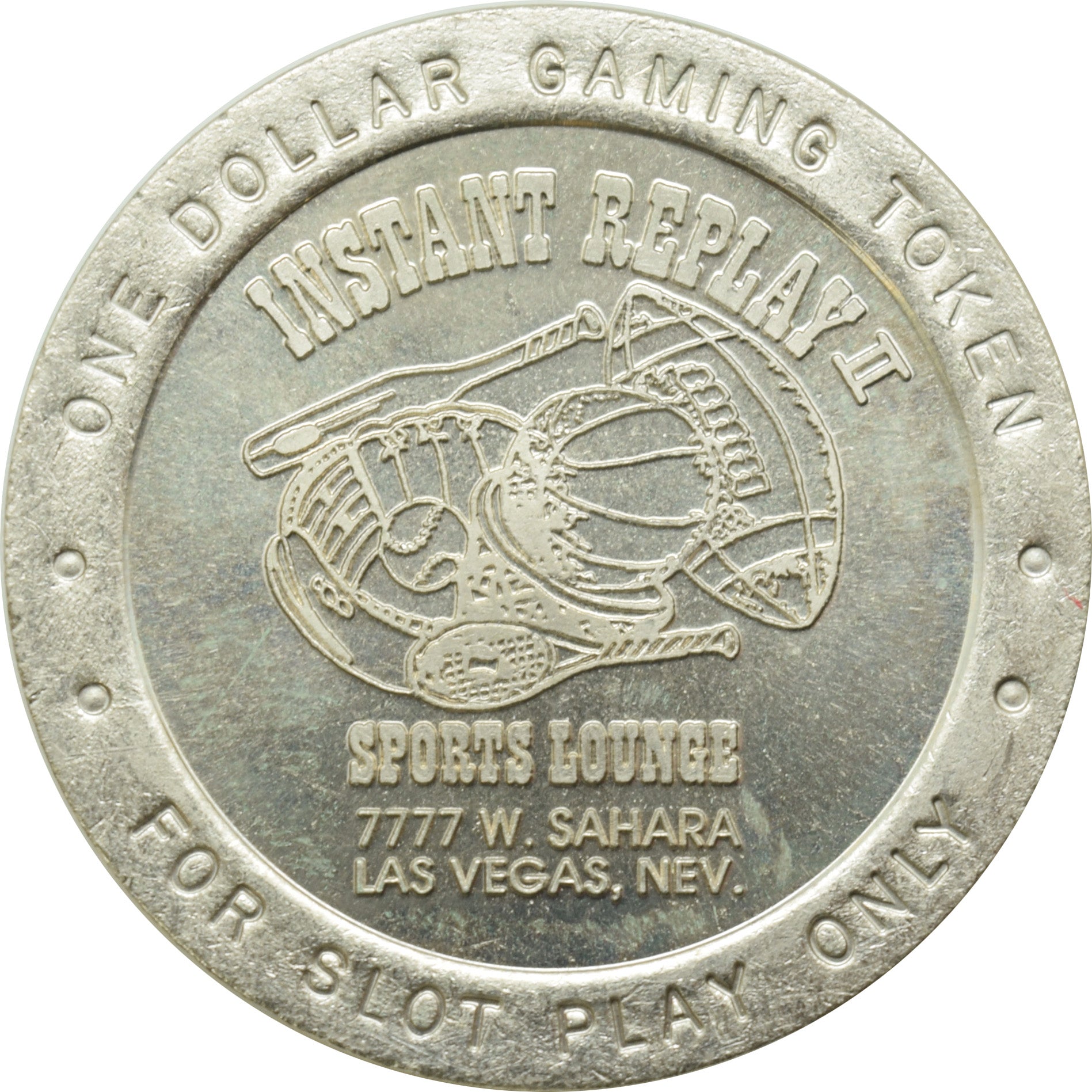 Instant Replay II Sports Lounge Las Vegas Nevada $1 Token 1994