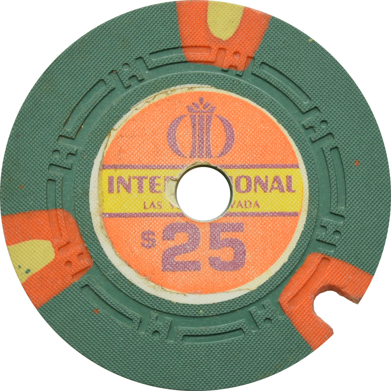 International Casino Las Vegas Nevada $25 Cancelled Chip 1969