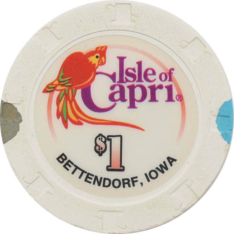 Isle of Capri Casino Bettendorf Iowa $1 Chip 2008