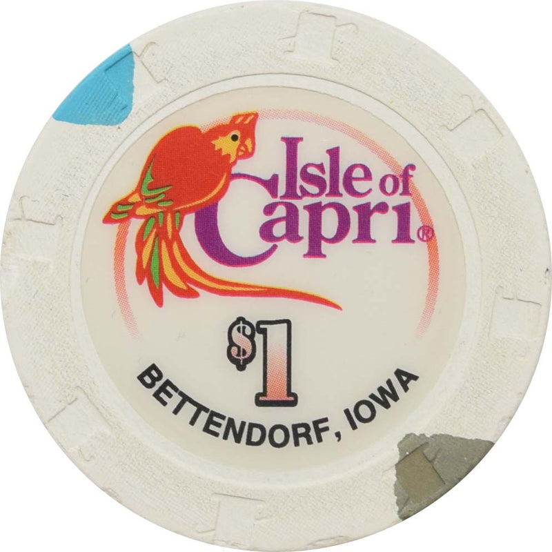 Isle of Capri Casino Bettendorf Iowa $1 Chip 2008