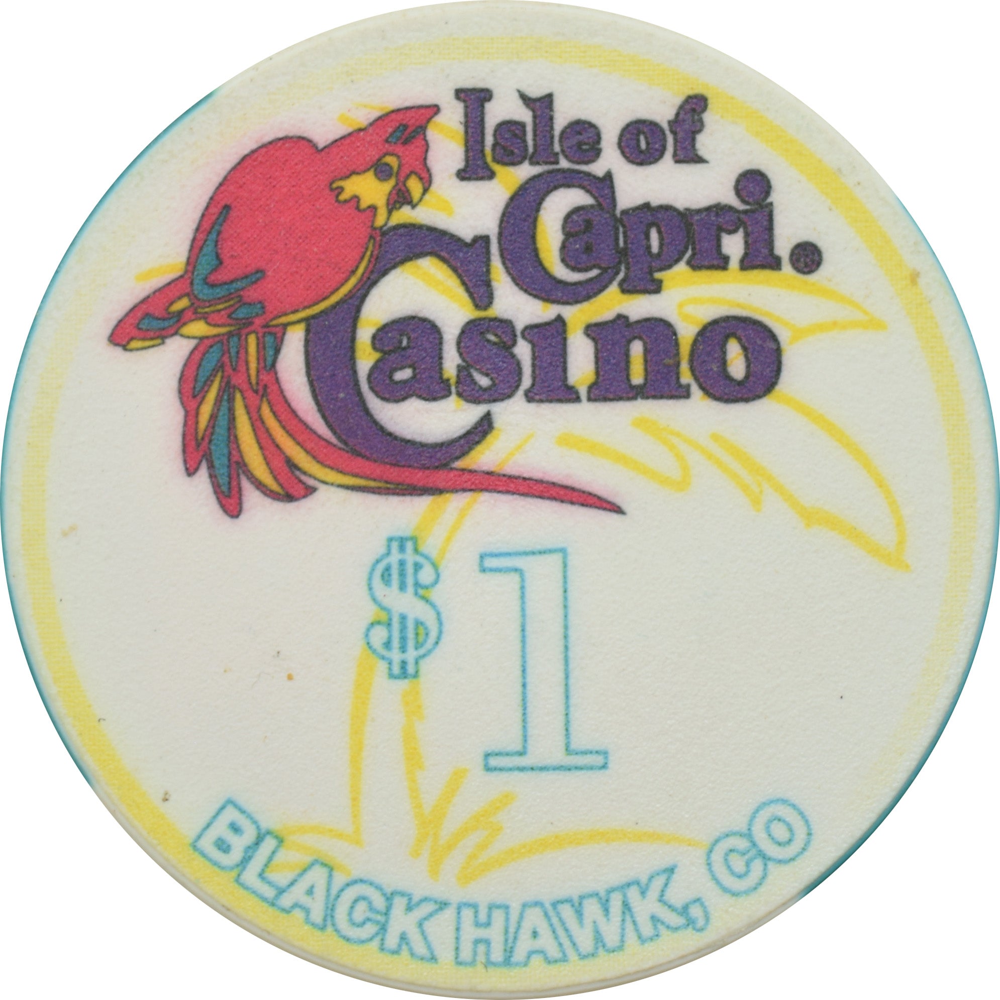 Isle of Capri Casino Black Hawk Colorado $1 Chip