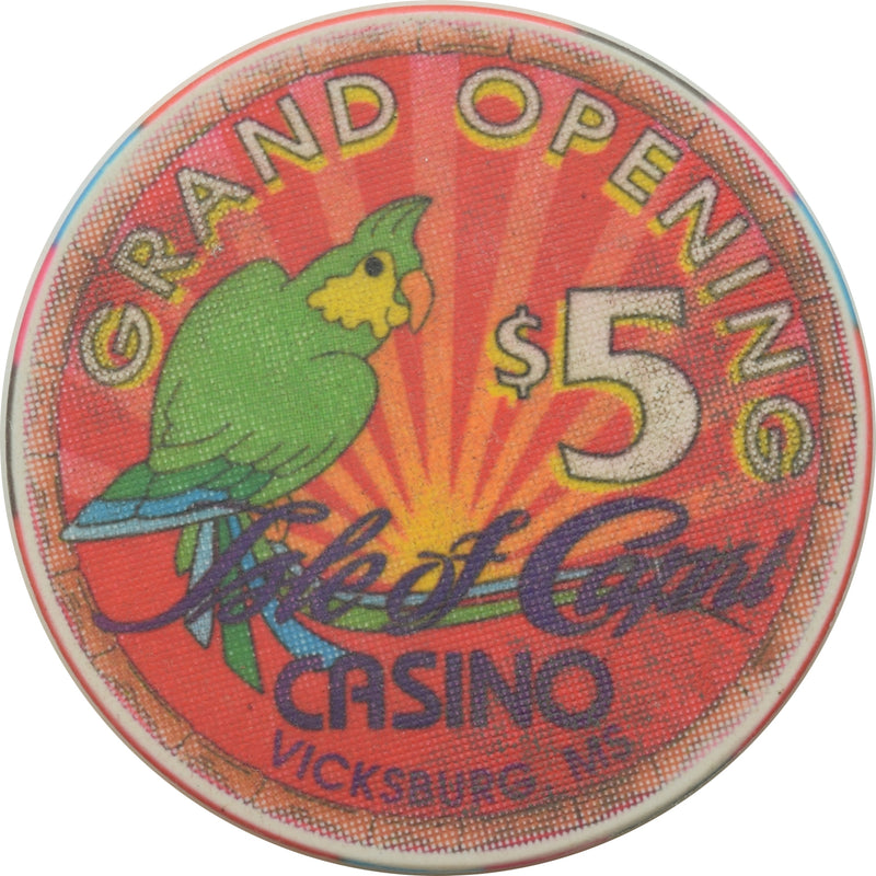 Isle of Capri Casino Vicksburg Mississippi $5 Grand Opening Chip