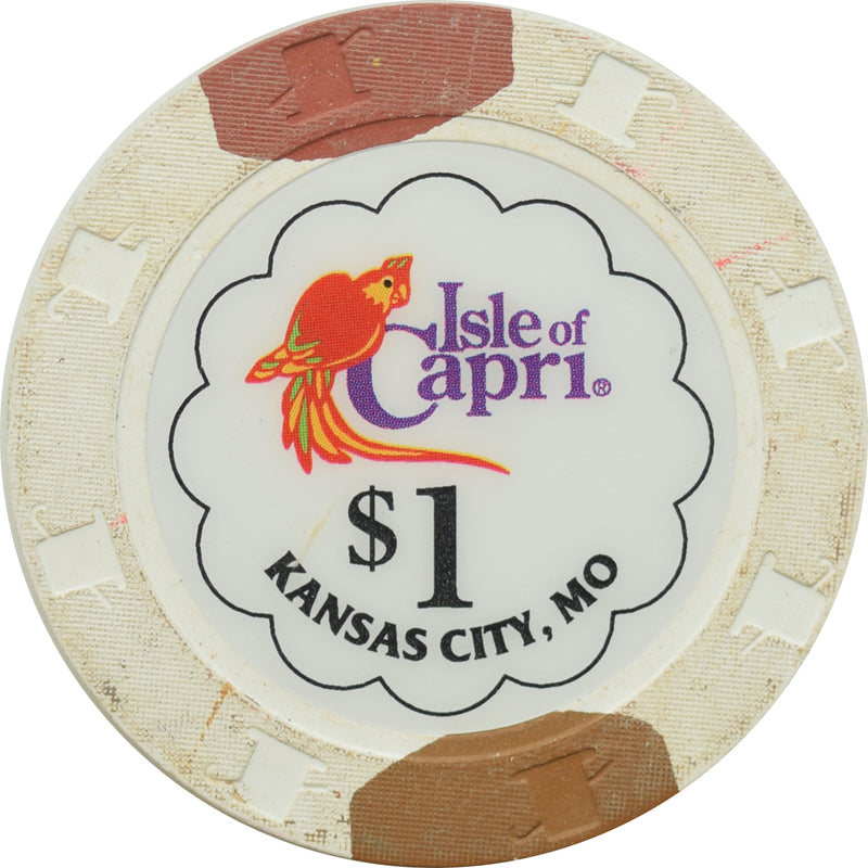 Isle of Capri Casino Kansas City Missouri $1 Chip