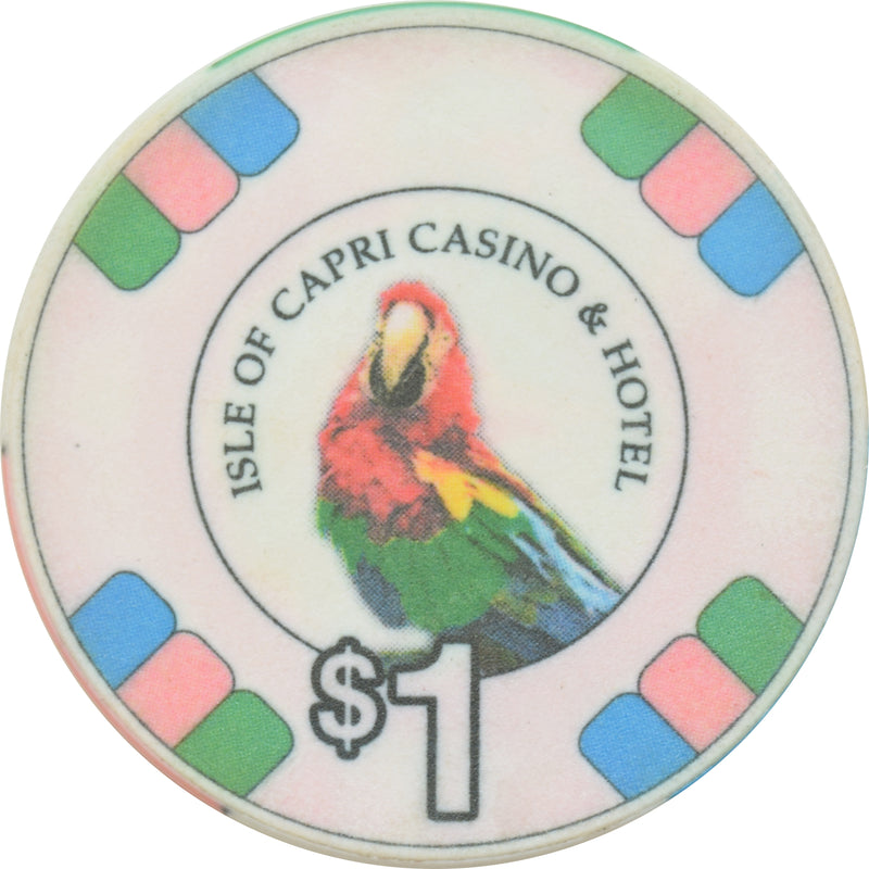 Isle of Capri Casino Vicksburg Mississippi $1 Ceramic Chip
