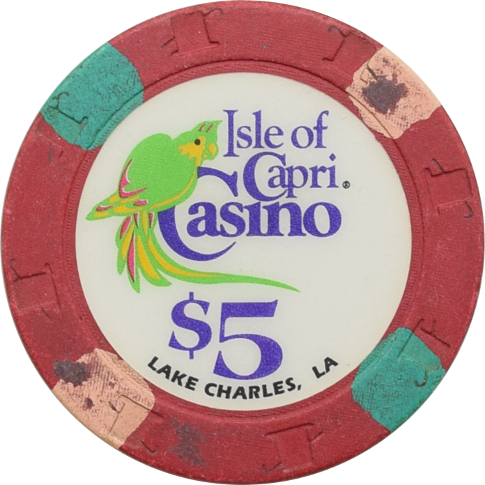 Isle of Capri Casino Lake Charles Louisiana $5 Chip