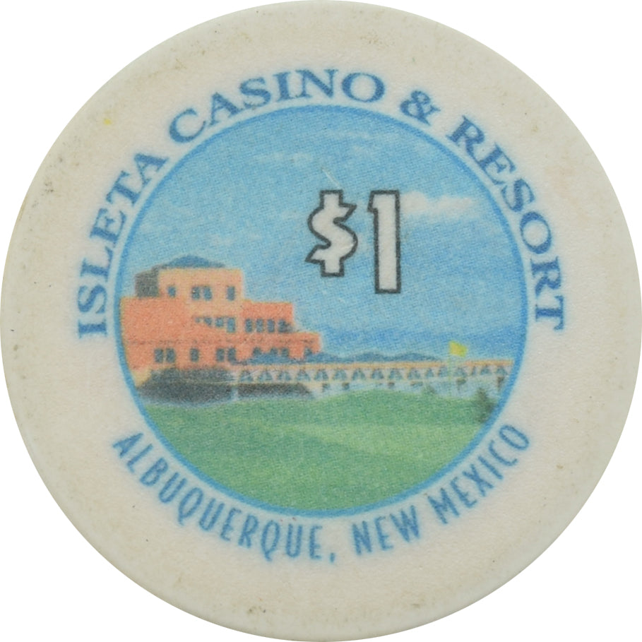 Isleta Casino Albuquerque NM $1 Chip (Ceramic)