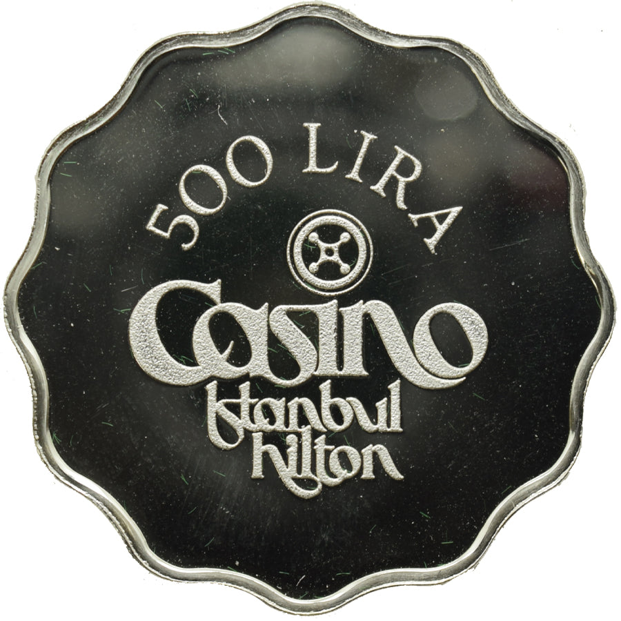 Istanbul Hilton Casino Turkey 500 Lira Token