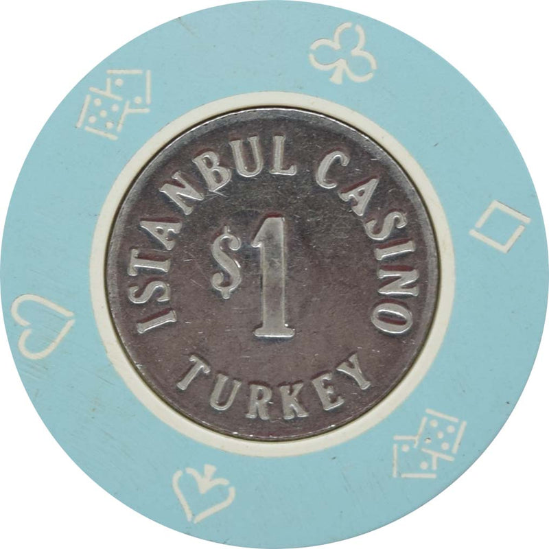 Istanbul Casino Turkey $1 Coin Inlay Chip